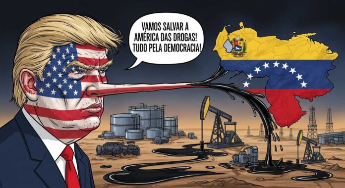 Estados Unidos mentem sobre drogas para roubarem o petroleo venezuelano